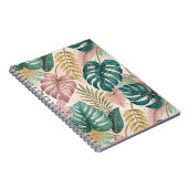 Carnet Elegant Tropical Monsteras Boho (Côté Droit)