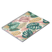 Carnet Elegant Tropical Monsteras Boho (Côté gauche)