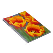 Carnet Élégant Tulipe jaune et rouge FLower Portrait (Côté Droit)