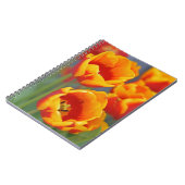 Carnet Élégant Tulipe jaune et rouge FLower Portrait (Côté gauche)