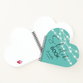 Carnet Elégant Turquoise String Lights Sketchbook Votre n (Intérieur)