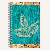 Carnet Elégant Turquoise tendance (Recto)
