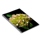 Carnet Elégant vert doux vert rose vert vert hydrangée (Côté Droit)