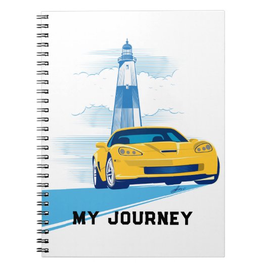 CARNET ELEGANT VETTE AUTOMOBILE ART NOTEBOOK (Devant)