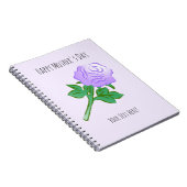 Carnet Elegant Violet Rose (Côté Droit)
