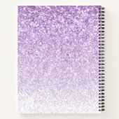 Carnet Élégant violet violet Parties scintillant étincela (Dos)