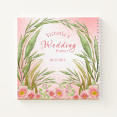 Carnet Élégant Wedding planner couleur rose pâle (Dos)