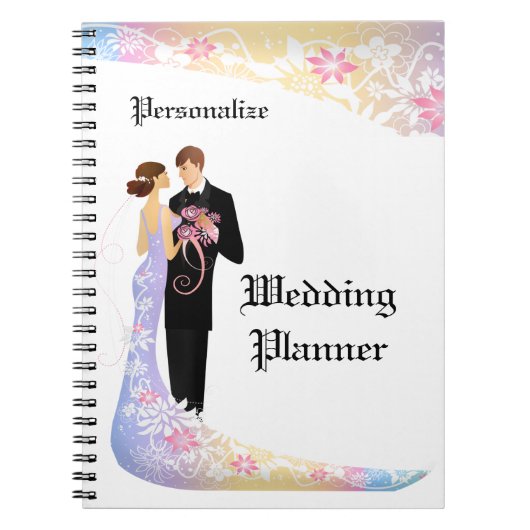 Carnet Élégant Wedding planner de chambre de mariée perso (Devant)