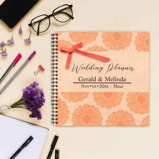 Carnet Élégant Wedding planner Mandala Brown