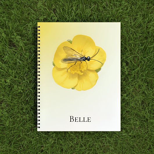 Carnet Elegant Yellow Floral Notebook