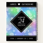 Carnet Élégante 24e anniversaire du Mariage Opal (Dos)