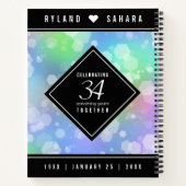 Carnet Élégante 34e anniversaire du Mariage Opal (Dos)