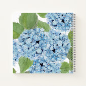 Carnet Elégante aquarelle bleu Hydrangea Mariage invité (Dos)