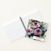 Carnet Elégante aquarelle florale (Intérieur)