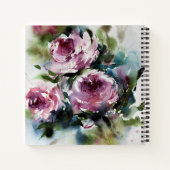 Carnet Elégante aquarelle florale (Dos)