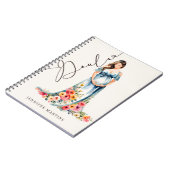 Carnet Elégante aquarelle naissance et post-partum Doula (Côté gauche)