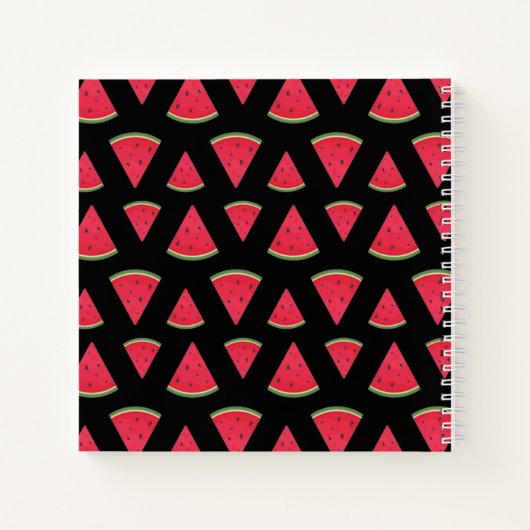 Carnet Elégante crème de citron vert de pastèque Monogram (Dos)