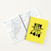 Carnet Elégante Cuisine de cuisson Citron Recettes Jaune (Intérieur)
