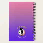 Carnet Elégante Custom Femme Golfer Design (Verso)