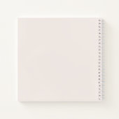 Carnet Élégante fille bébé arc en perle (Dos)