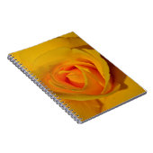 Carnet Élégante fleur florale Rose jaune (Côté Droit)