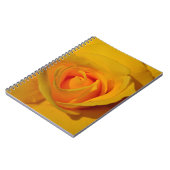 Carnet Élégante fleur florale Rose jaune (Côté gauche)