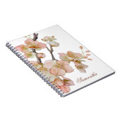 Carnet Elégante florale de couleur d'eau (Côté Droit)