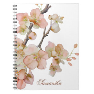 Carnet Elégante florale de couleur d'eau