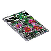 Carnet Elégante flûte d'aquarelle magenta rose (Côté Droit)