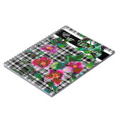 Carnet Elégante flûte d'aquarelle magenta rose (Côté gauche)