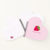Carnet Élégante Fraise Pailletée (Intérieur)