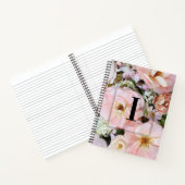 Carnet Élégante lettre initiale personnalisée I Monogramm (Intérieur)