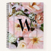 Carnet Élégante lettre initiale personnalisée W Monogramm (Devant)