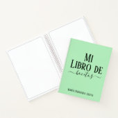 Carnet Elegante libro de bocetos soft green para ella (Intérieur)