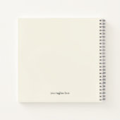 Carnet Élégante machine à écrire vintage noire (Dos)