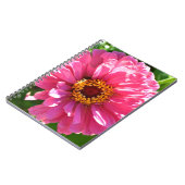 Carnet Elégante marguerite rose rose rétro (Côté gauche)