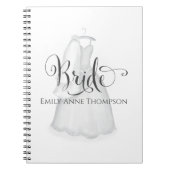 Carnet Élégante mariée de mariage personnalisée (Devant)