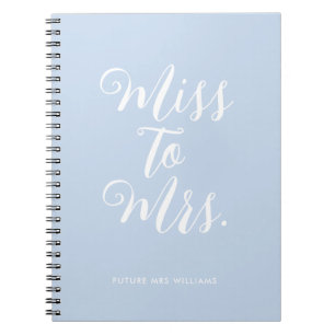 Carnet Élégante Miss à Mrs Chic Organisateur de Mariage M