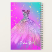 Carnet Élégante Mode Douce 16 Prom Quinceanera Robe (Verso)