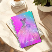 Carnet Élégante Mode Douce 16 Prom Quinceanera Robe