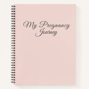 Carnet Élégante Moderne Minimaliste Rose Pastel Maman Enc