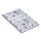 Carnet Elégante motif rétro fleurie. (Côté Droit)