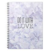 Carnet Élégante motivation Faites-le avec amour (Devant)