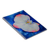 Carnet Elégante orchidée florale blanche rose aquarelle (Côté Droit)