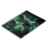 Carnet Elégante parties scintillant en faux or de marbre  (Côté gauche)