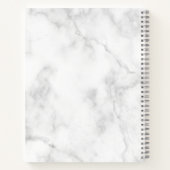 Carnet Elégante parties scintillant moderne dégradé bleu  (Dos)