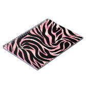 Carnet Elégante Parties scintillant Rose or Zebra Black P (Côté gauche)