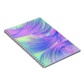 Carnet Elégante Peau Abstraite violet bleu (Côté Droit)