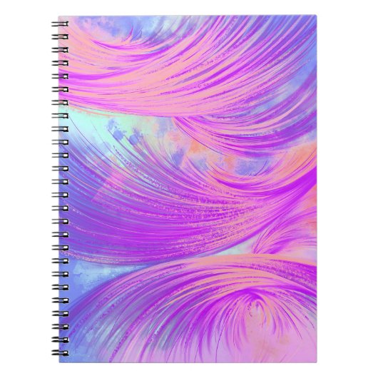 Carnet Élégante Peau violet violet Abstrait (Devant)