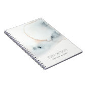 Carnet Elégante plage d'aquarelle bleu Aquarelle Aquarell (Côté Droit)